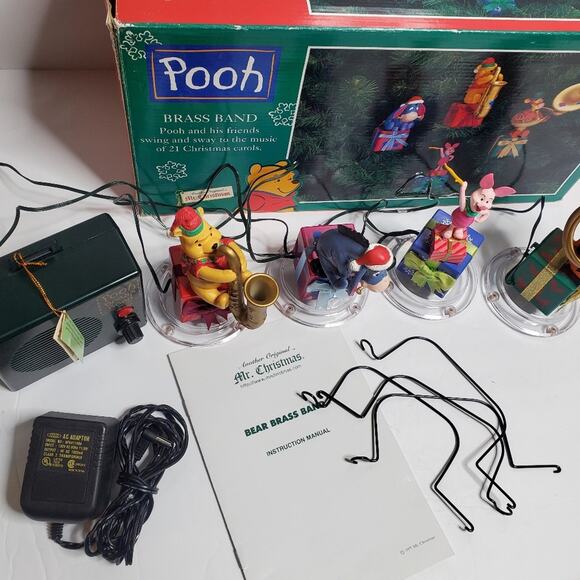Vintage Pooh Brass Band in Flawed Condition  - See all Photos - Picture 3 of 11